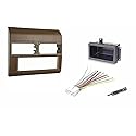 Custom Install Parts Beige Radio Stereo Dash Kit w/Wire Harness+Pocket+Antenna Adapter Compatible with Chevrolet Pickup Truck 1988-1994