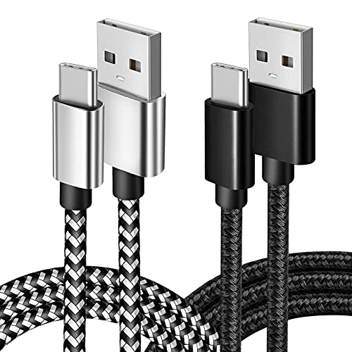 USB Type C Charger Cable 2pack 6ft Fast Quick Charging Cords for Tablets Samsung Tab A 10.1(2019),10.5(2018),A7 10.4(2020),Tab S6/Lite S4 S3;Kindle
