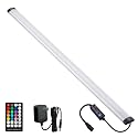 LAIFUNI Dimmable Under Cabinet Lighting, RGB LED Light Bar, RF Remote Control Lamp, Multicolor Under Counter Lights for Desk, Room, Cupboard, Hallway
