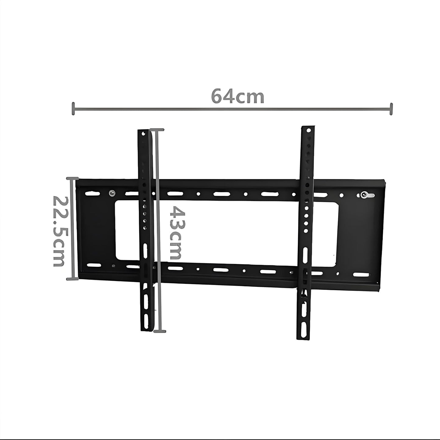 LAFLAURENT Fixed TV Wall Mount for 40"-80" TVs, VESA 200x200 to 600x400mm, Supports Up to 75kg, Easy Installation, Fits Most Studs and Concrete Walls