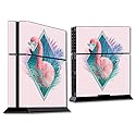 MightySkins Skin Compatible with Sony PS4 Console - Flamingo Vice | Protective, Durable, and Unique Vinyl Decal wrap Cover | Easy to Apply, Remove
