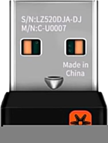 C-U0007 Unifying Receiver for Mouse and Keyboard Works with Any Logitech Product that Display The Unifying Logo (Orange Star, Connects up to 6