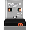 C-U0007 Unifying Receiver for Mouse and Keyboard Works with Any Logitech Product that Display The Unifying Logo (Orange Star, Connects up to 6