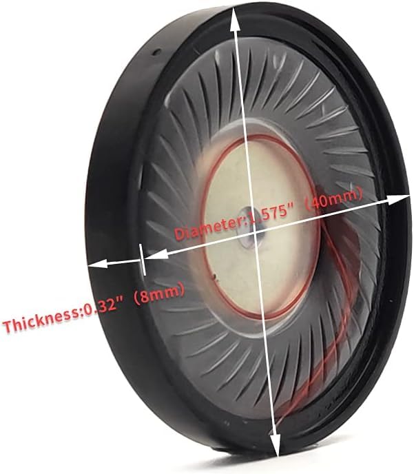 40mm Speaker Driver, 2 Pcs Headphone Speaker Units 32ohm for Logitech G733 G933 G633 G533 G433 G430 G233, Technics EAH-DJ1200, Major Monitor Mid 1 2 3