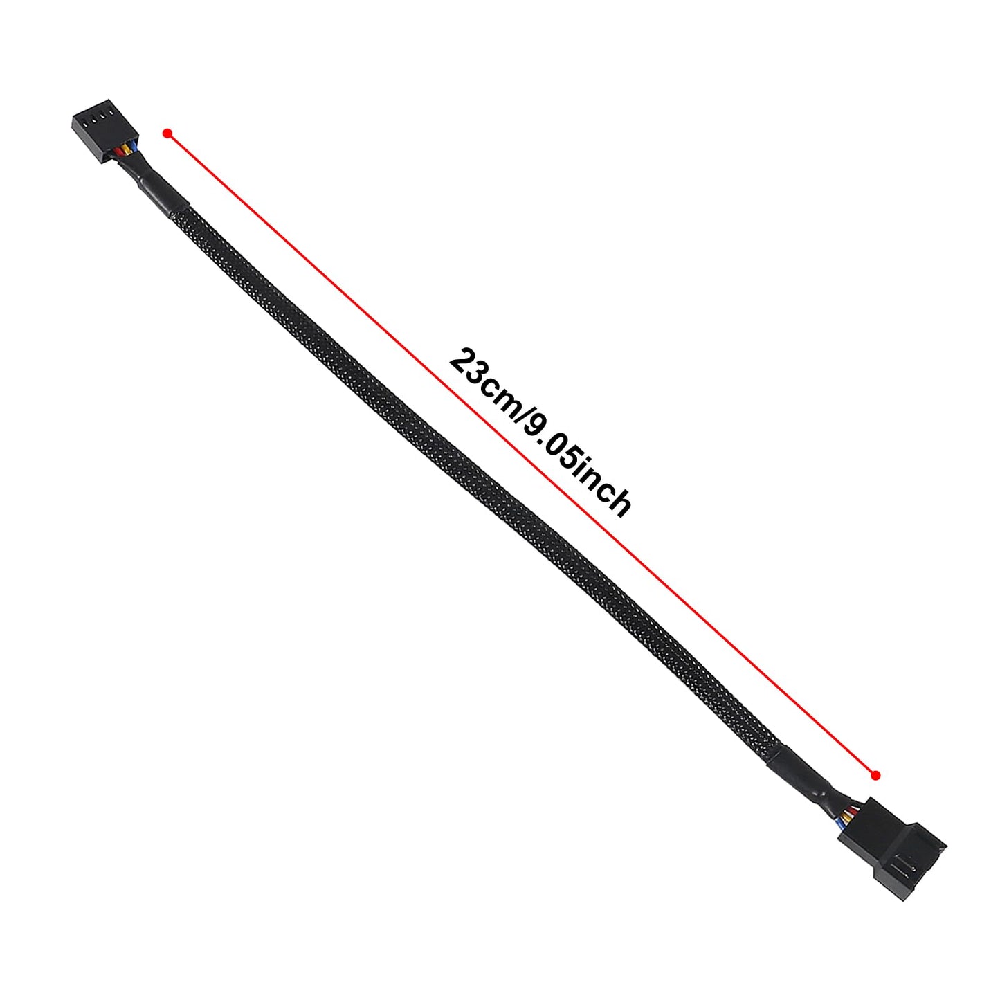 UMLIFE 10 PCS 10" 4 Pin Fan Extension Power Cable Computer PC Fan Power Extension Cable for PWM Fan Computer ATX Case