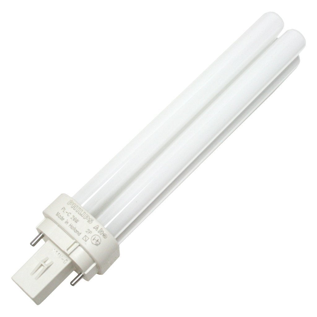 (Case of 10) Philips 383232 - PL-C26W/35/ALTO Double Tube 2 Pin Base Compact Fluorescent Light Bulb