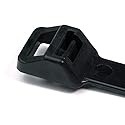 Hellermann Tyton RT255S0HIRX2 Releasable Cable Tie, 8.9" Long, 250 lb Tensile Strength, PA66HIRHSUV, Black (Pack of 25)