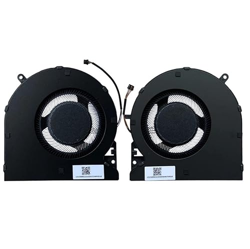 Fleshy Leaf CPU+GPU Cooling Fan Replacement for Razer Blade 15 2021 Edition RZ09-0367 Series DFS5K123043635 DFS5K121144645 FNDX FNDY