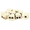 uxcell RJ11 Female-2Female Telephone Cable Splitter Coupler, 10-Pieces