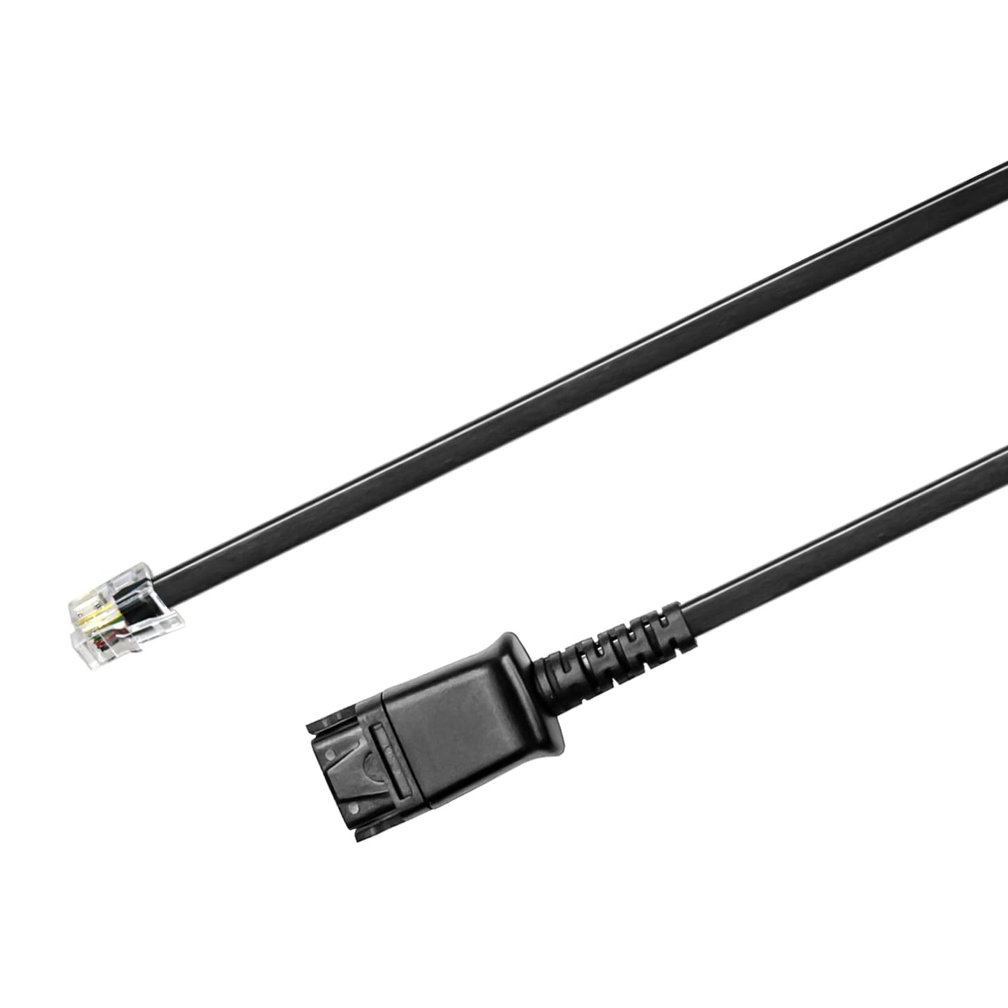 U10P-S Adapter Reversed Cable Compatible with Plantronics QD Headsets Works with Grandstream Snom Yealink Phones