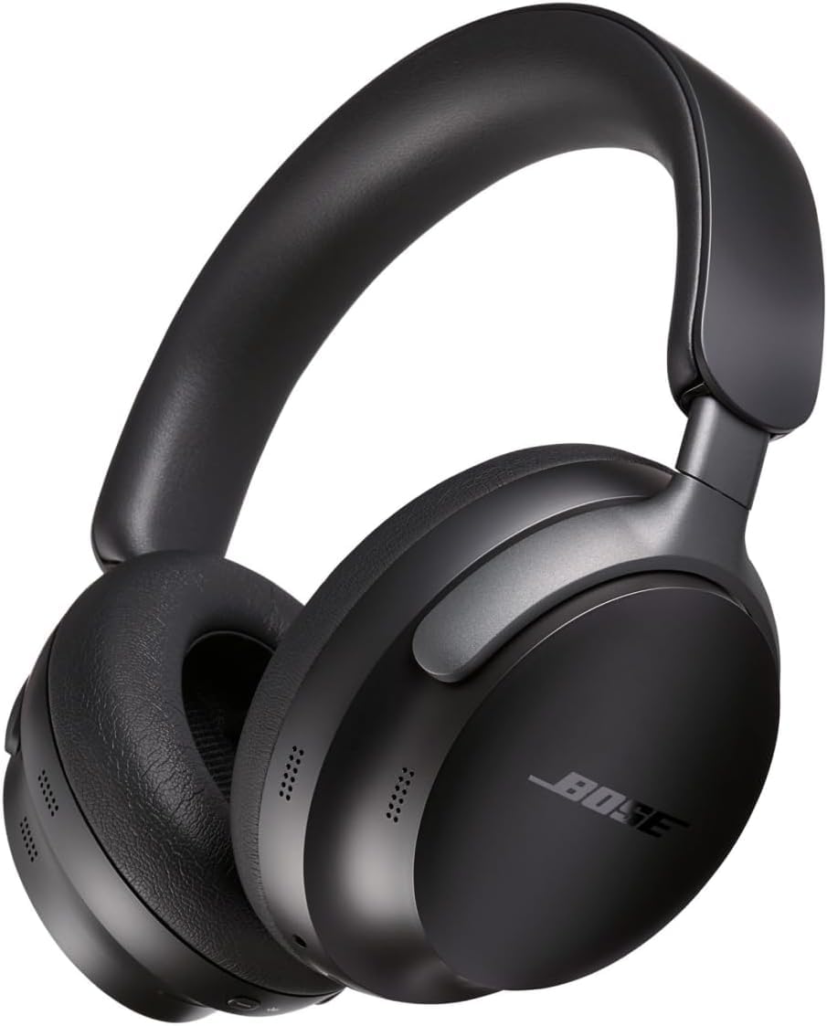 Bose QuietComfort Ultra Bluetooth Headphones, Wireless Headphones with Spatial Audio, Over Ear Noise Cancelling with Mic, Up to 24 Hours of Playtime…