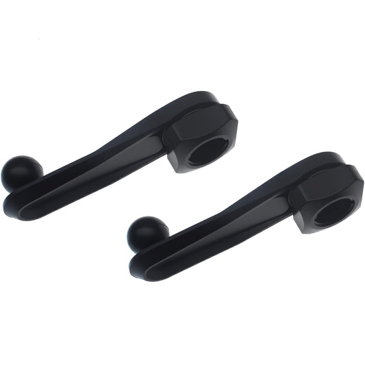 SYCZIOHU 17 MM Ball Joint Extension Arm 2 PCS Black Bracket Extender Rotating Rod for Mobile Phone Holder, Tablet Holder and Car Air Outlet