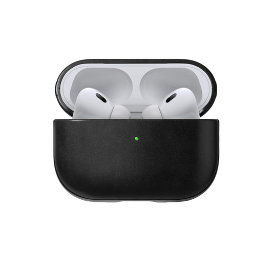 Nomad Airpods Pro 2 Case in Black Horween Leather, AirPods Pro 2nd gen Case Cover, Compatible with AirPods Pro Case 1st gen and 2nd, Case Cover, Qi