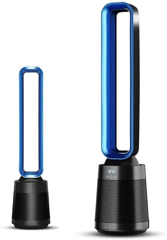 YWangQiang Tower Fan, Bladeless Fan, 100 Degree Oscillating Cooling Fan, Standing Fan, Low Noise, Suitable for Indoor, Bedroom, Office Multi-Colored