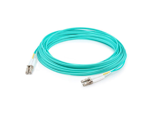 2M LC (Male) to LC (Male) Aqua OM4 Duplex Plenum-Rated Fiber Patch Cable