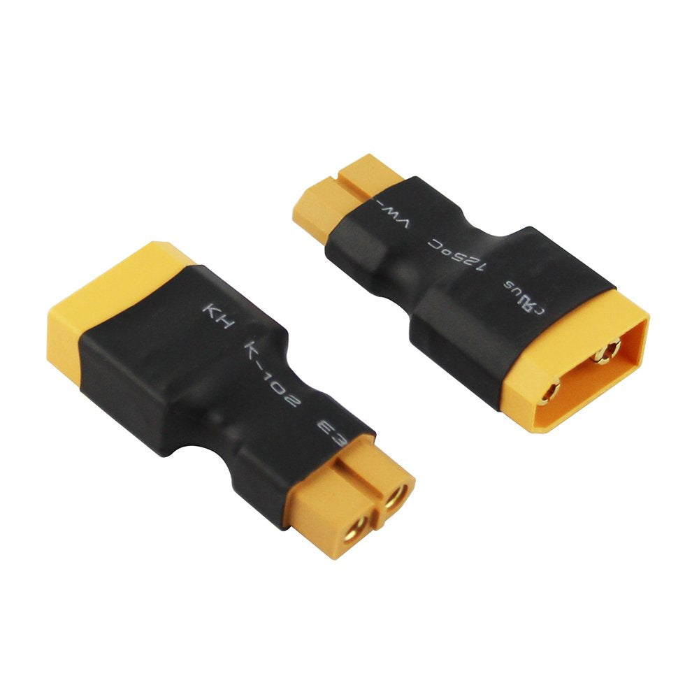 OliYin 3pcs XT90 Male to XT60 Female Connector Converter Adaptor for LiPo Electric Quad/ESC(Pack of 3)