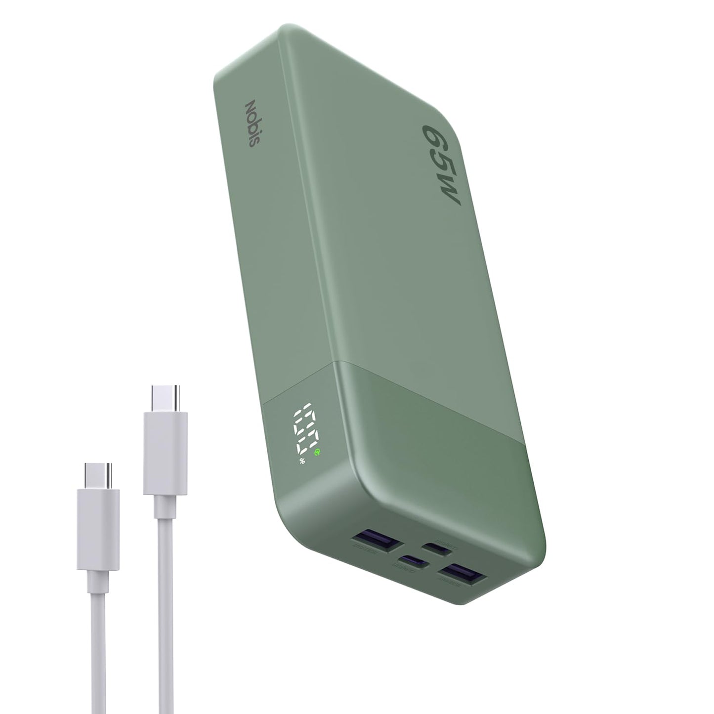 NOBIS 65W 20000mAh Portable Charger Power Bank Fast Charging