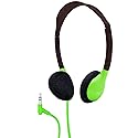 HamiltonBuhl Personal On-Ear Stereo Headphone, Green