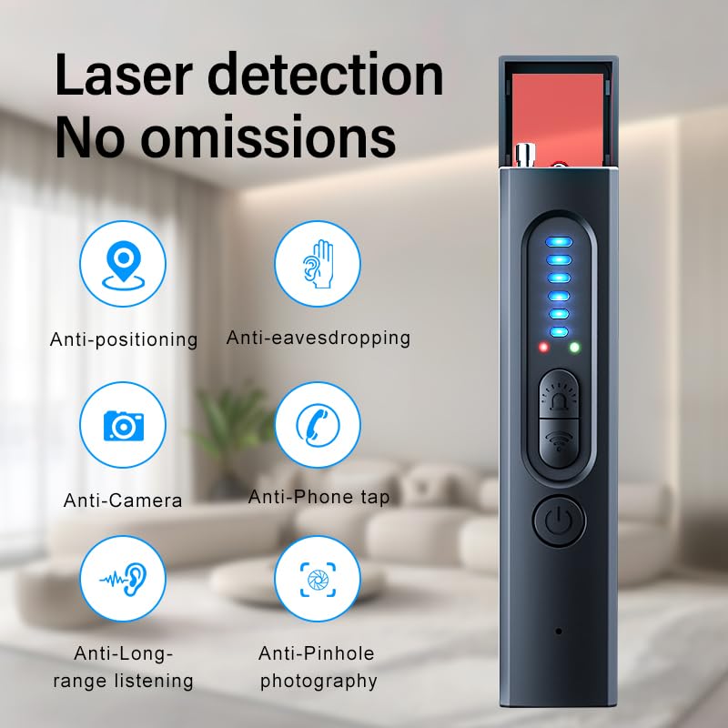 BANGALORE Hidden Camera Detector Portable Camera Finder, GPS Tracker Detector, RF Wireless Signal Scanner for Office, Hotel, Car