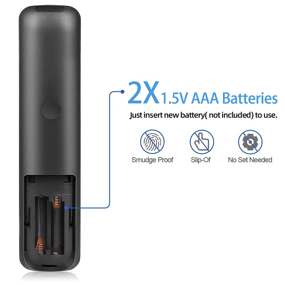 SMATAR Replacement for Hisense Remote, EN2A27 Remote Control for Hisense Smart TVs EN2A127H EN2A27HT EN2AN27H EN2AS27H EN2D27 EN33924HS EN33925A