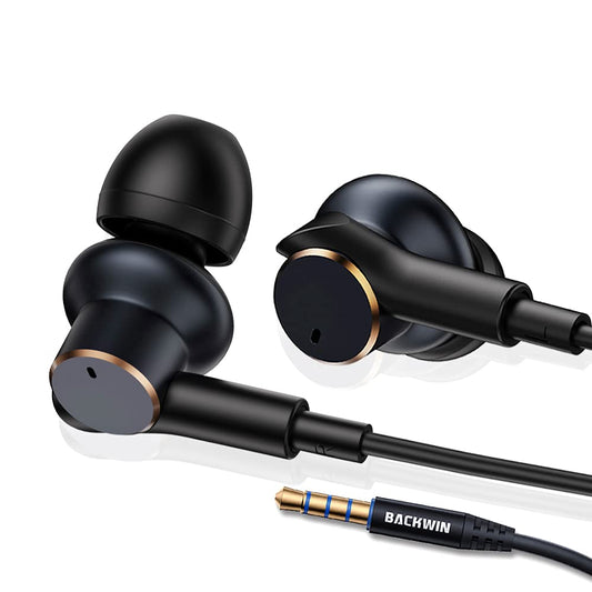 Wired Headphones with [Four Speakers], high-Fidelity Noise-Cancelling Stereo subwoofer Earbuds with Microphone,Universal 3.5mm Plug Earphones…