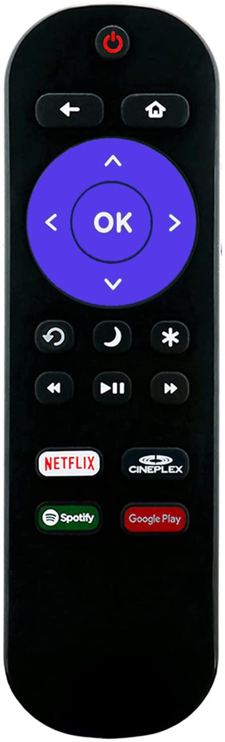 Universal Remote Compatible with All Insignia Roku TV with Spotify Cineplex Google Play