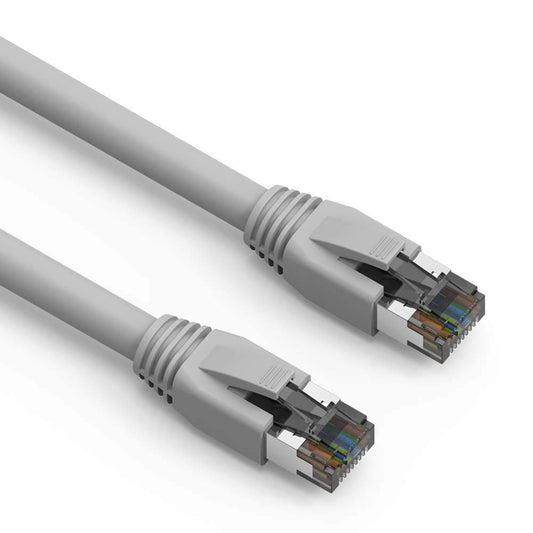 Nippon Labs Cat8 RJ45 15FT Ethernet Patch Internet Network LAN Cable, Indoor/Outdoor, 24AWG - Latest 40Gbps 2000Mhz, Weatherproof S/FTP for Router