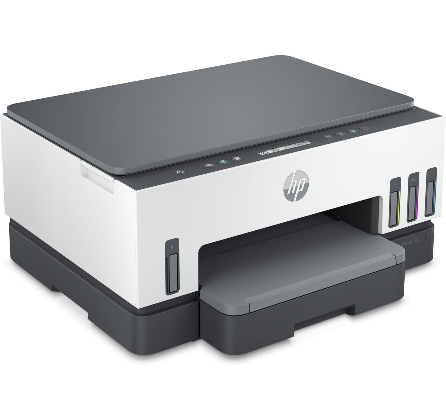 HP Smart -Tank 7001 Wireless All-in-One Cartridge-Free Ink -Tank Printer, Multifunction, Mobile Print, Scan, Copy - Gray, 28B49A (Renewed)