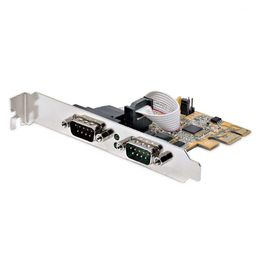 StarTech 2-Port PCI Express Serial Interface Card, TAA (21050-PC-SERIAL-LP)