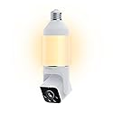 WYZE Bulb Cam Security Camera, 2K HD Outdoor Light Bulb Camera, Color Night Vision, Dimmable LED Bulb, Motion Detection, Siren Alarm, Works