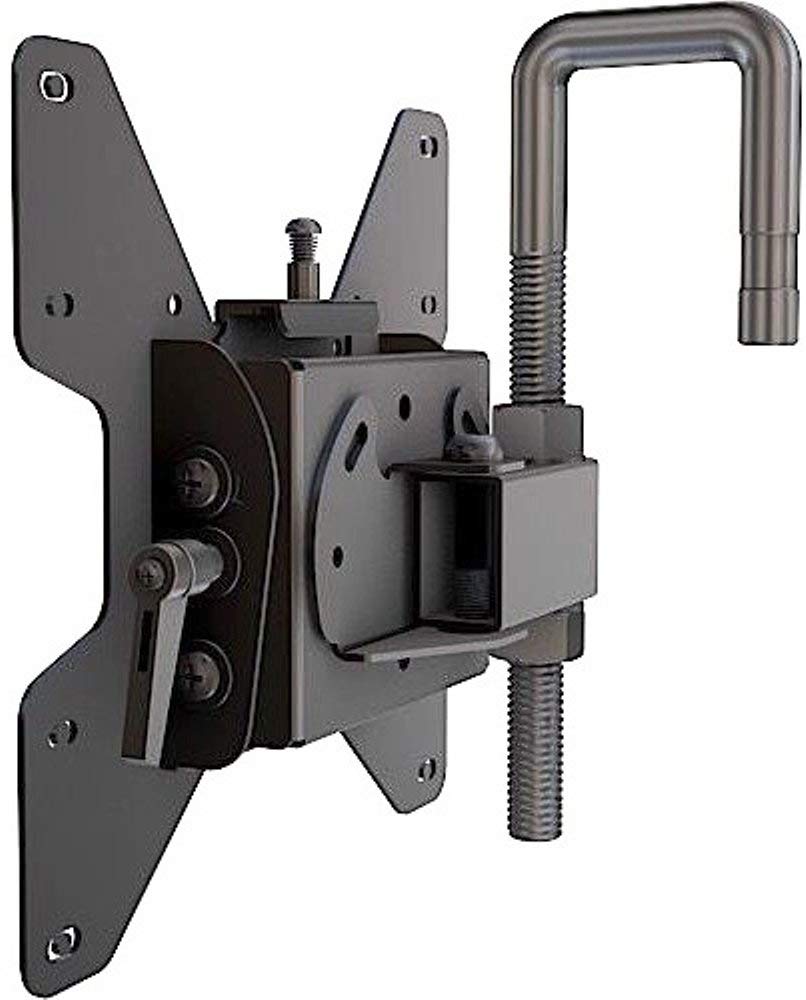 Crimson P37H Pivoting Arm with Hook Mount Attachment for 13" to 46" Flat Panel Screens, Black, 80lb Weight Capacity, 200x200mm Max Mounting Pattern