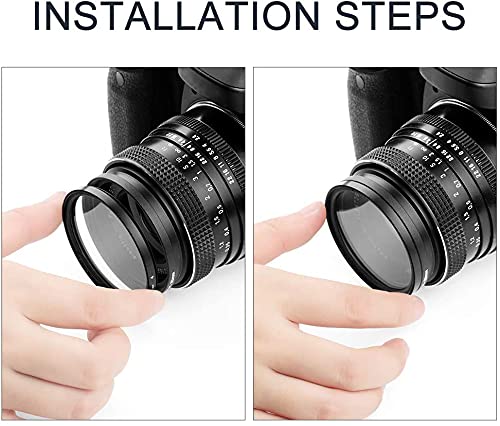 Sedremm Compatible with 52mm Star Filter 3 Pieces Starburst Lens Filter Canon Nikon Sony Olympus Pentax Tarmon Sigma and Other DSLR Cameras 4 Points 6
