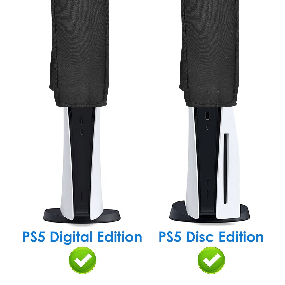 Wedorat Dust Cover for PS5 Pro/PS5/PS5 Slim Protectors Cover for Game Console Case Skin Waterproof Washable Dust Sleeve for PS5 Pro/PS5/PS5 Slim