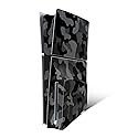 MightySkins Skin Compatible with PlayStation 5 Slim Disk Edition Console Only - Black Camo | Protective, Durable, and Unique Vinyl Decal wrap Cover |