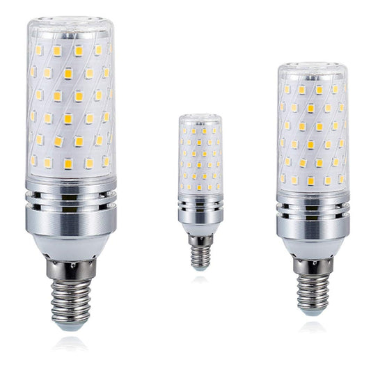 15W Candelabra LED Bulbs, 150W Equivalent, E12 Base, 1500LM 4000K Natural White, Non-Dimmable, 360° Beam Angle - 3 Pack