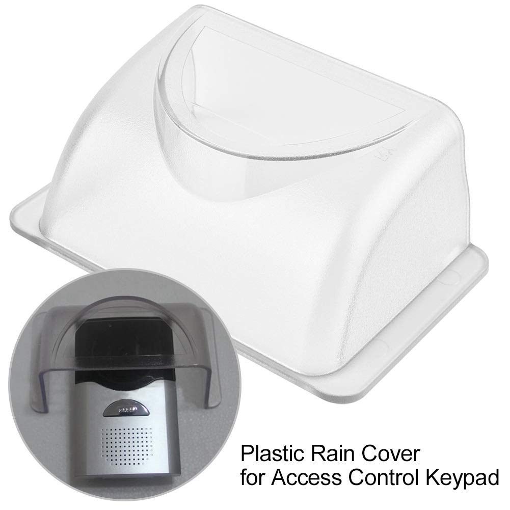 Sonew Plastic Rain Cover, Cover Doorbell, Plastic Access Controller Cover for Door Phone, Access Control, Doorbell - Clear