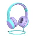 gorsun Kids Headphones with Limited Volume, Cat Ear Toddler Headphones, Wired Headphone Over Ear for Boys and Girls,Stereo Sound Foldable 3.5mm