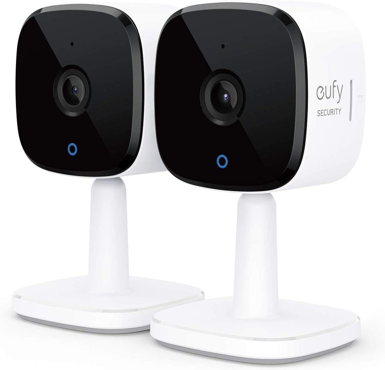 eufy Security, 2K Indoor Cam 2-Cam Kit, Plug-in Security Indoor Camera with Wi-Fi, IP Camera, Human and Pet AI, Works with Voice Assistants, Two-Way