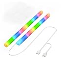 EMDTNJGY ARGB Water Cooling Neon Tubes, 2-Pack 38.5cm, RGB LED Strip with Multiple Lighting Modes, for PC Water Cooling Systems, Easy Installation