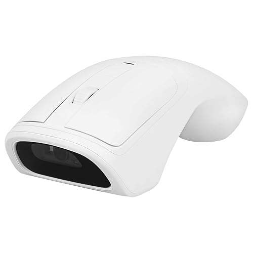 THARO New Wireless Mouse Barcode Scanner, 2-in-1 Design 2D Handheld Barcode Scanner with Wireless Mouse Functions for POS System,Store,Supermarket