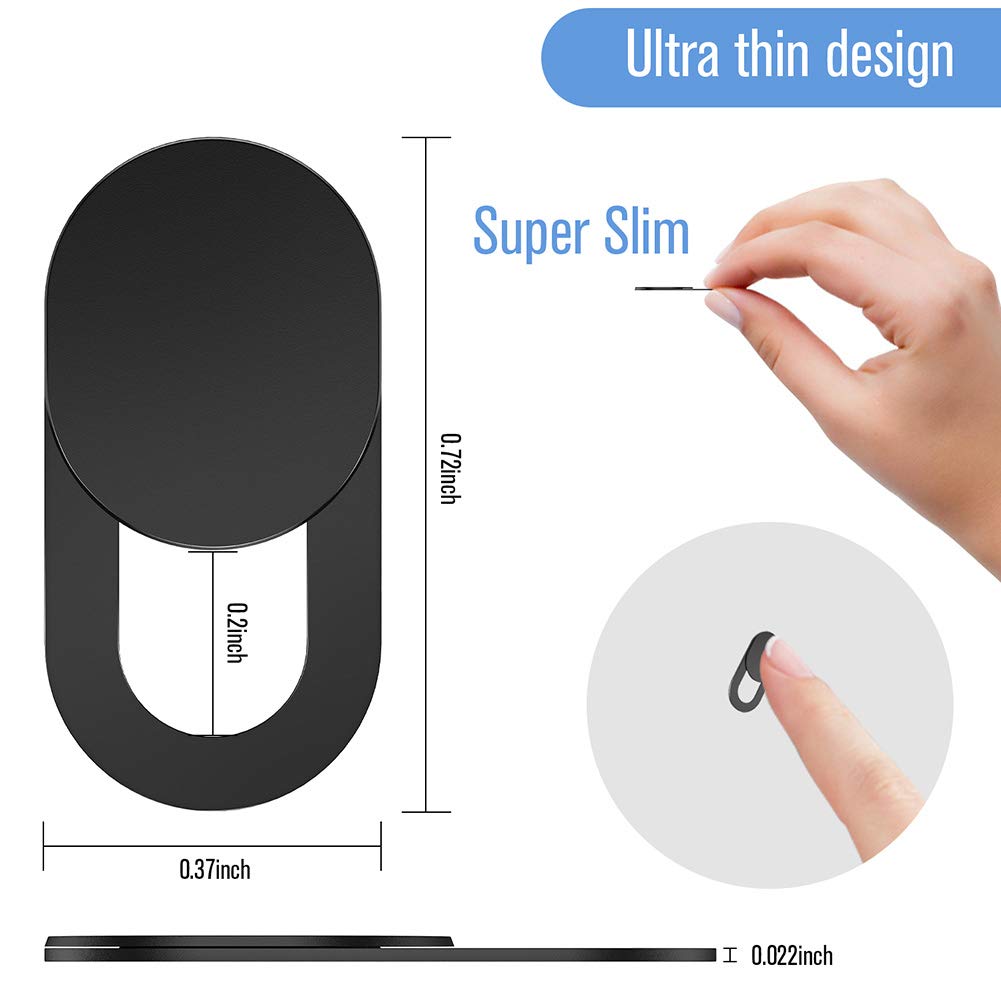 Webcam Cover Slide, [6 - Pack]Ultra-Thin Web Camera Cover for Laptops, PC,Computer and Apple Devices like MacBook,iMac, iPad and iPhone 6/7/8