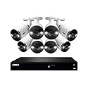 Lorex N4K3SD-168WB 4K Smart Deterrence 16 Channel Surveillance System w/ N862A63B 4K 3TB Fusion NVR and 8 E892AB 4K Smart Deterrence Bullet Cameras