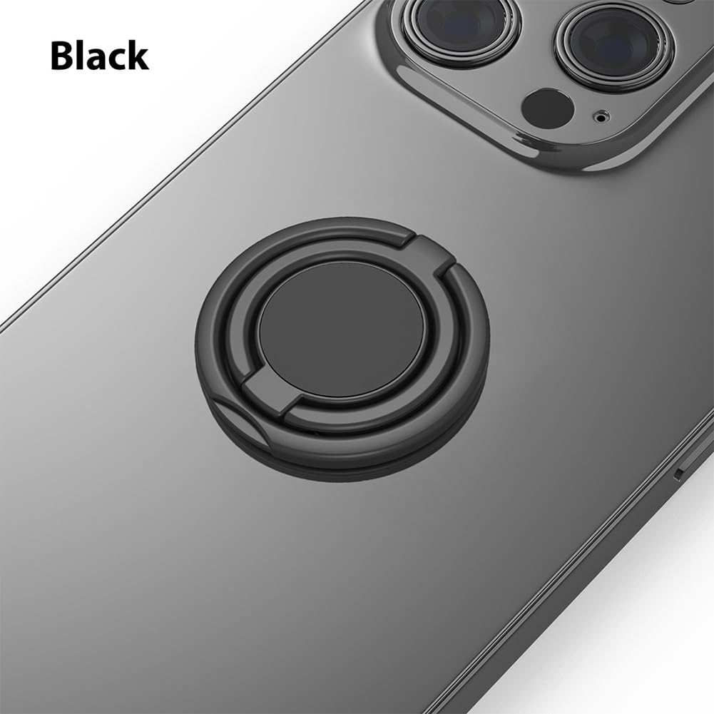 MonIdea Phone Grip, Phone Ring Holder Finger Kickstand, Foldable & Adjustable Metal Cell Phone Rings Gripper Stand Work with Magnetic Car Mount