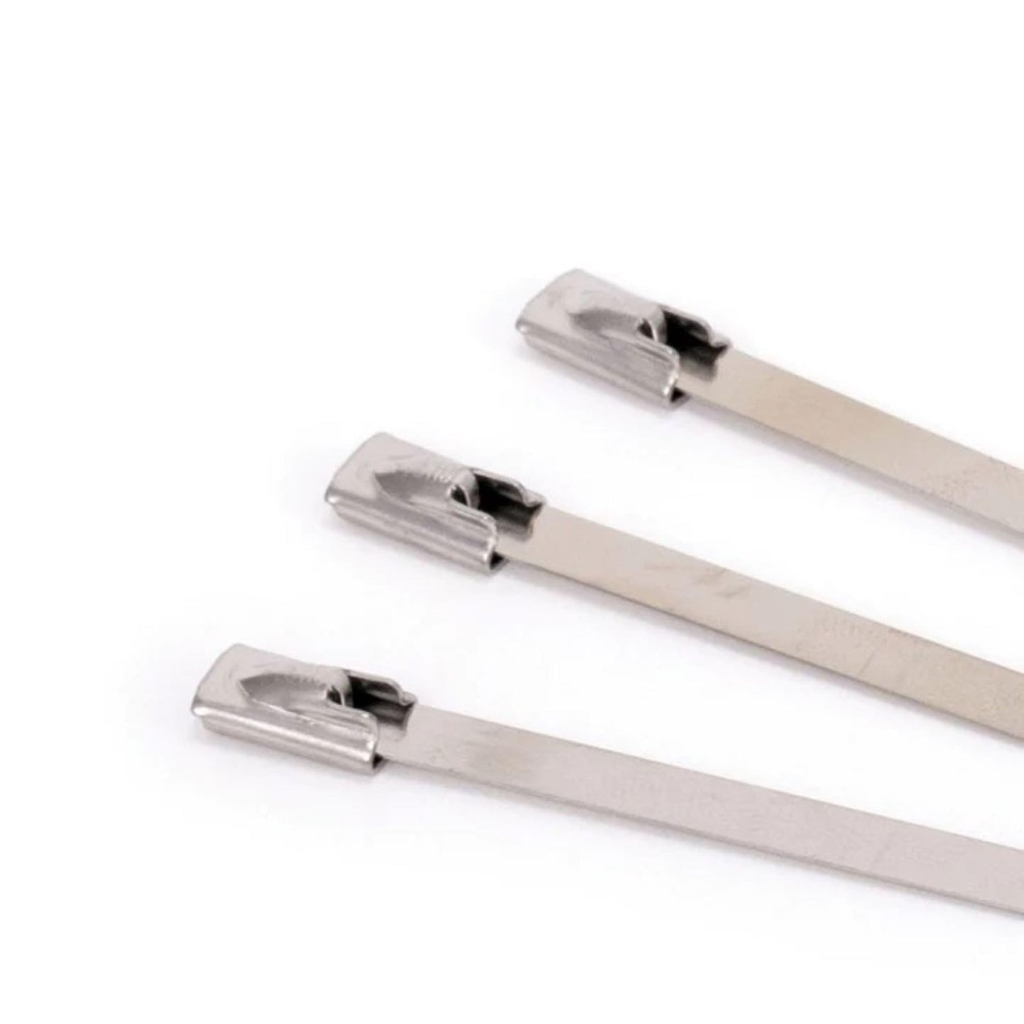 Ultima UT-56824-2 Stainless Steel Self Locking Cable Ties, Multi-Purpose Organizer for Bundling and Securing Cables Cords or Wires, 3/16" x 14", 50