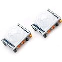 DEVMO 2PCS Pyroelectric Infrared IR PIR Human Motion Sensor Detector Module HC-SR501 Compatible with Ard-uino