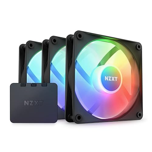 F120RGB Core - 120mm RGB Fan - Triple Pack w/RGB Controller - Black