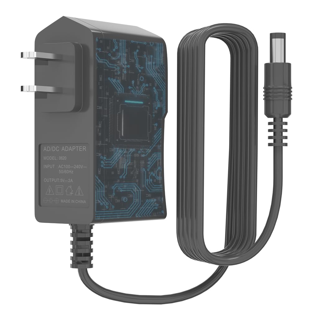 5V 2A Power Supply Adapter 5V 2A Power Supply 100V-240V AC Power Adapter Wall Charger for CCTV Cameras, Routers, Modems, Clocks, Printers, LED…