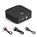 Bluetooth Receiver for Home Stereo RCA, 3.5mm AUX Wireless Audio Adapter for Home and Car Stereo System,NFC-Enabled