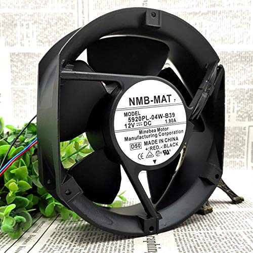 5920PL-04W-B39 12V 1.90A 172mm L×150mm W×51mm H 3-wire Cooling Fan