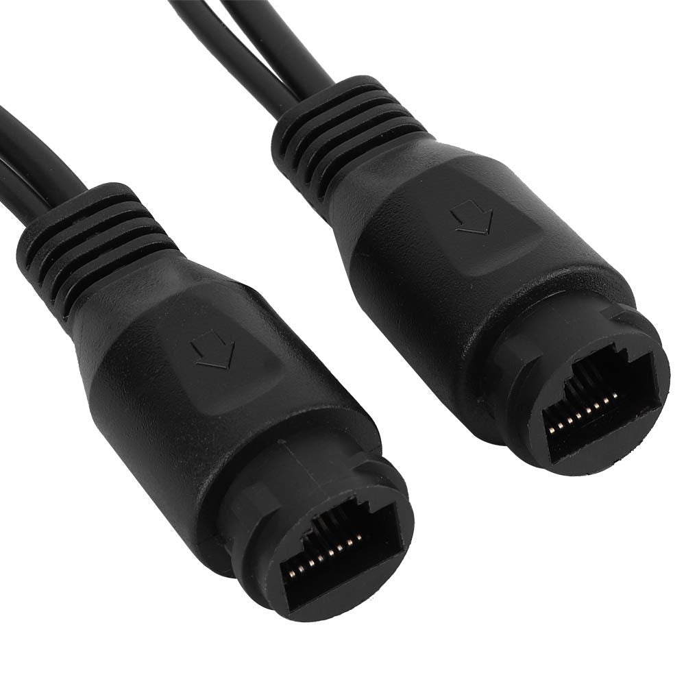 12V PoE Adapter, Power Over Ethernet Passive POE Adapter Cable Splitter Injector for Surveillance Camera(Black)